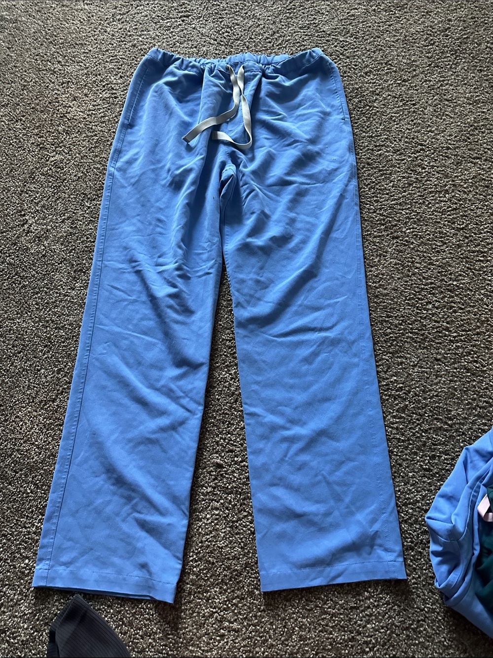 Blue Drawstring scrub pants